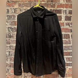 John Varvatos brand new men’s button down, black, size medium.